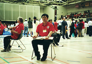 Judge at Baltimore USAWKF's Kung-Fu Festival,2001